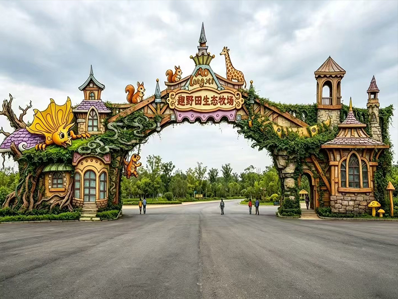 Theme Park Entrance Archway