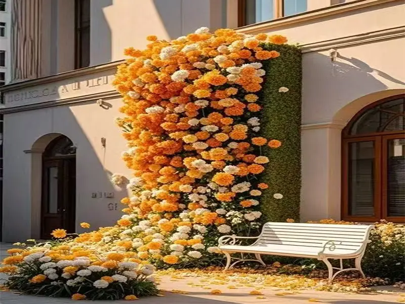 Artificial Floral Facade Installation