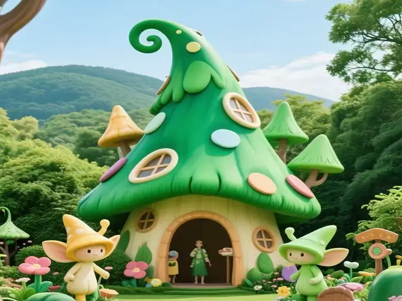 Mushroom House Prop Making