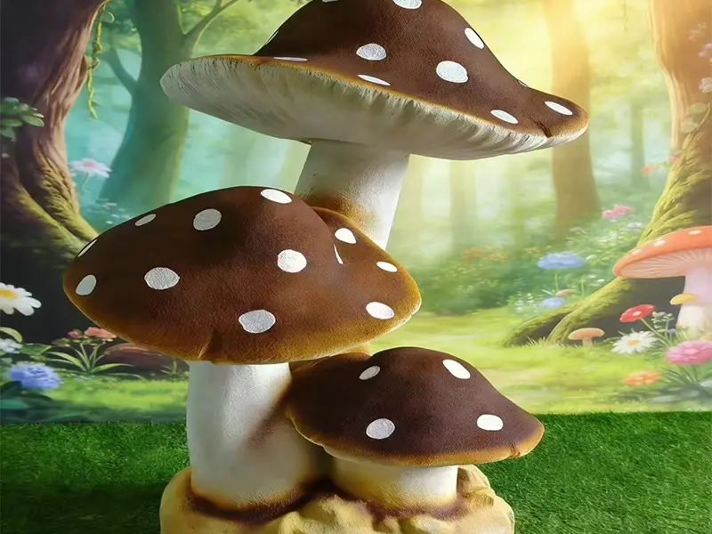 Giant Mushroom Sculpture Prop Making